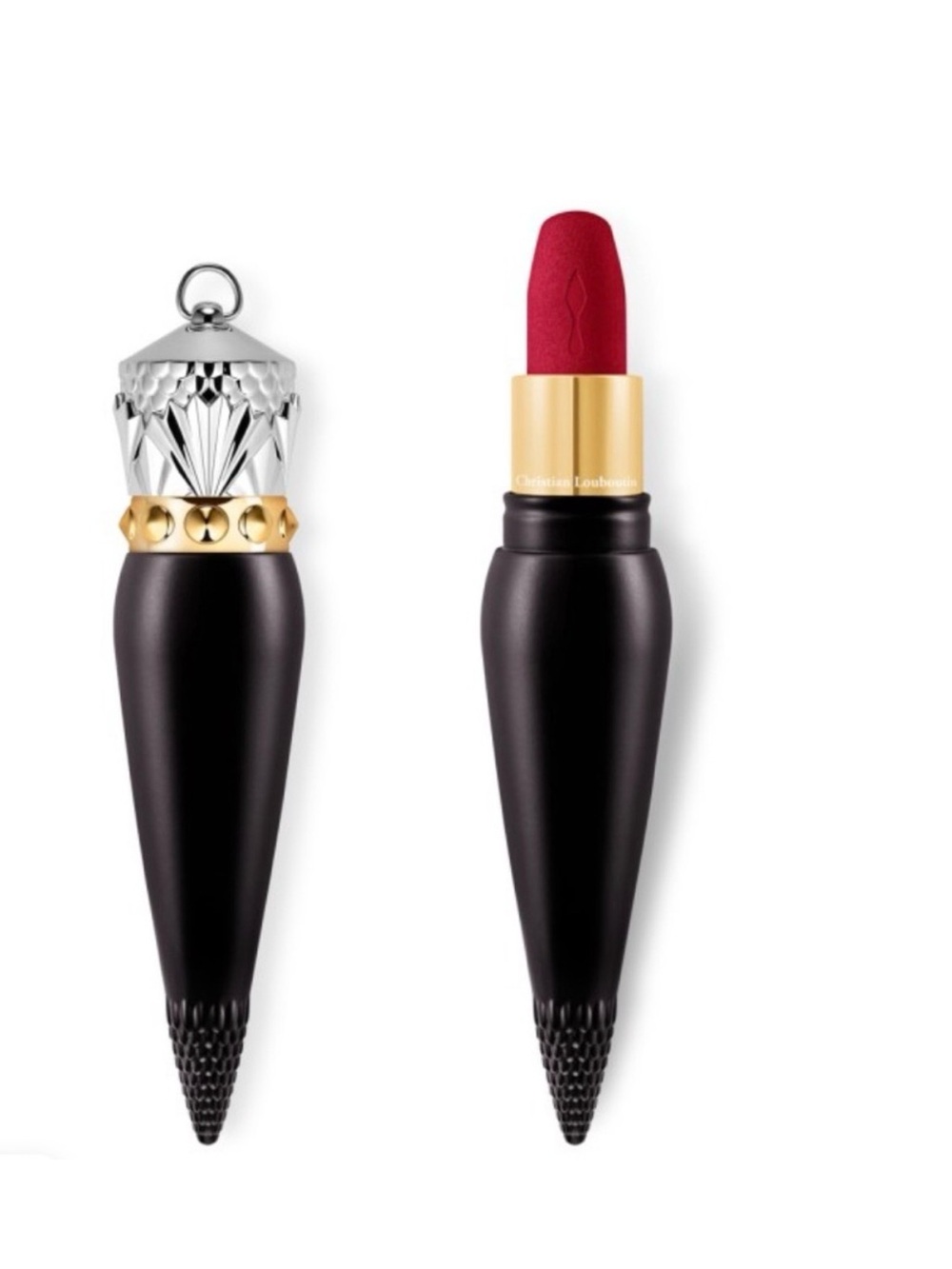 Christian Louboutin Black Bottle 
Shade is Rouge Louboutin 001M